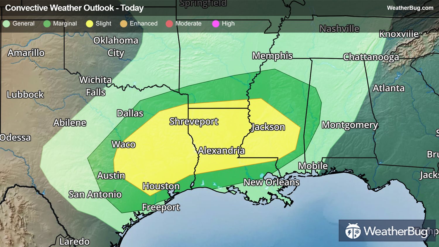 Severe Thunderstorms To Target Southern Plains | WeatherBug | WeatherBug