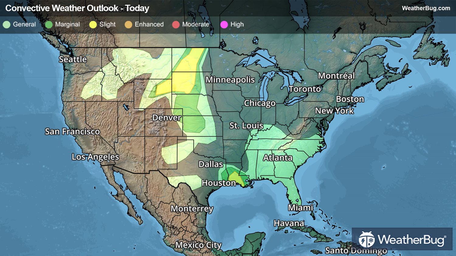 Severe Storms Threaten The Plains, Southeast Today | WeatherBug ...