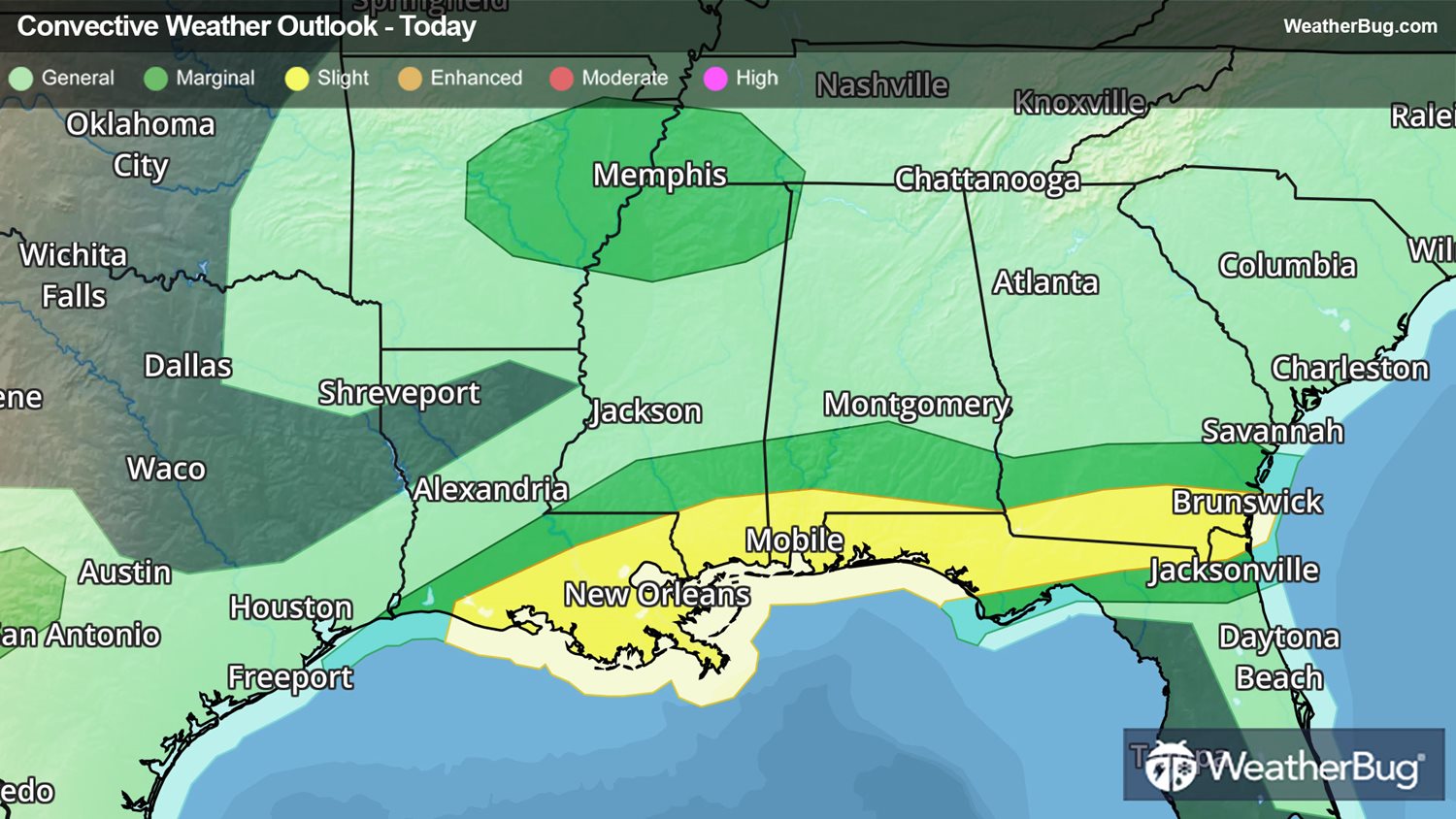 Heavy Rain, Severe Weather Galore for Deep South, Northern Plains ...