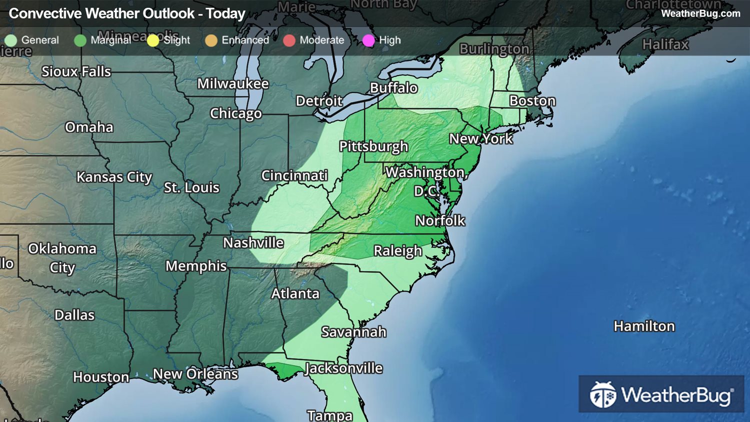 Gusty, Drenching Storms Set to Impact the Mid-Atlantic | WeatherBug ...