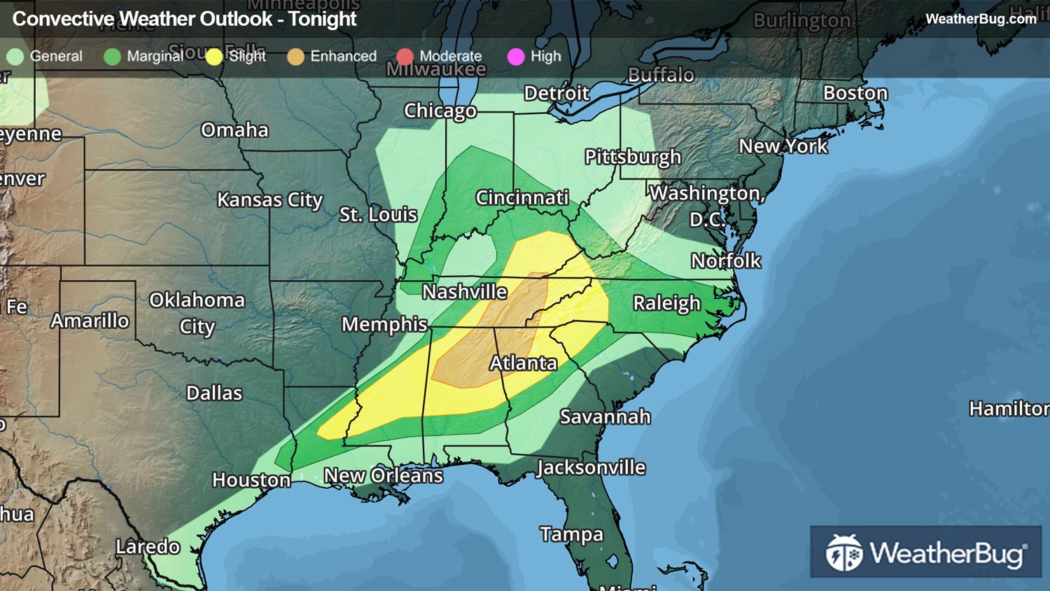 Dangerous Storms Target Midwest, Deep South | WeatherBug | WeatherBug
