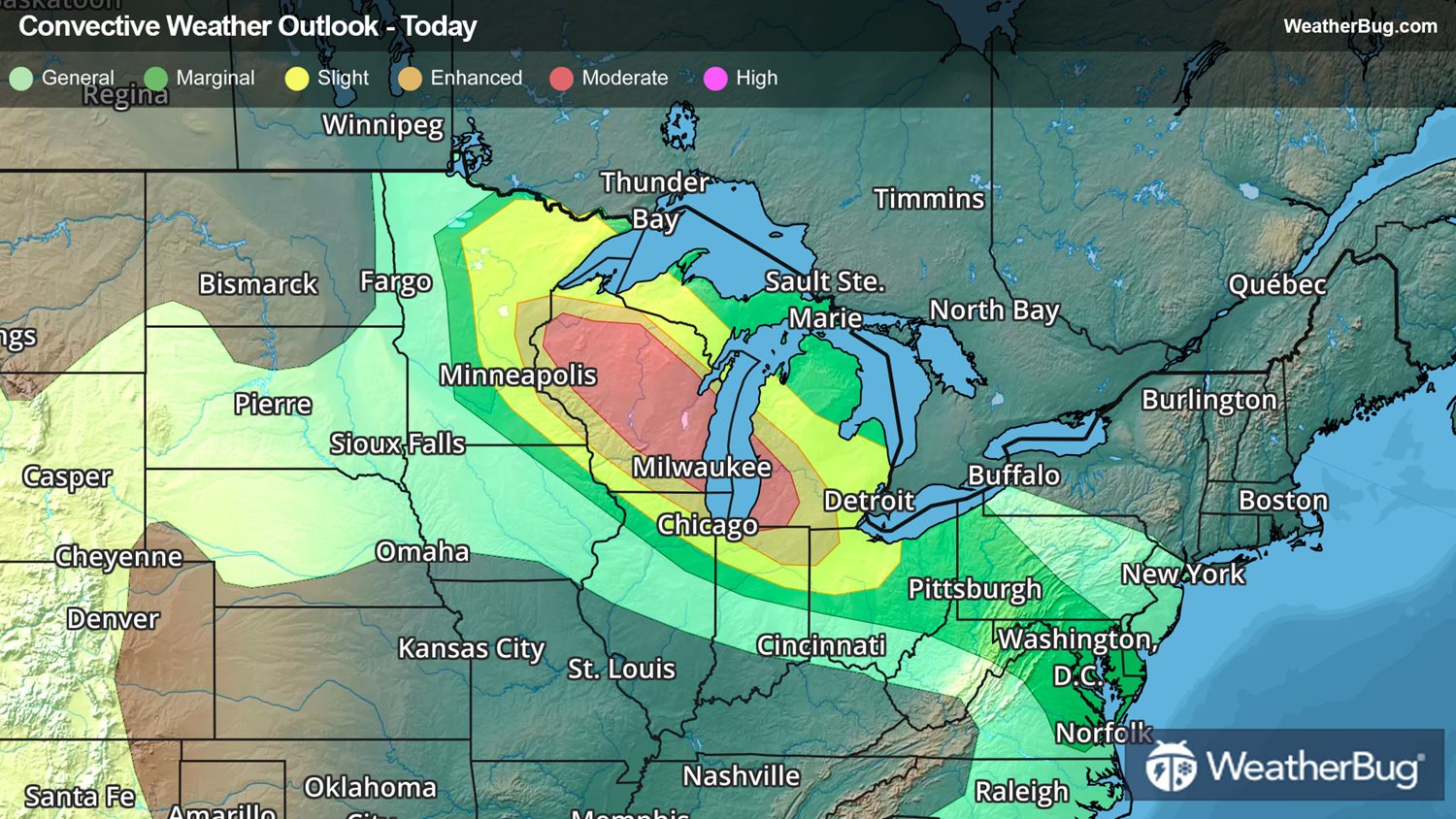 Intense Severe Storms Firing Across Upper Midwest | WeatherBug | WeatherBug