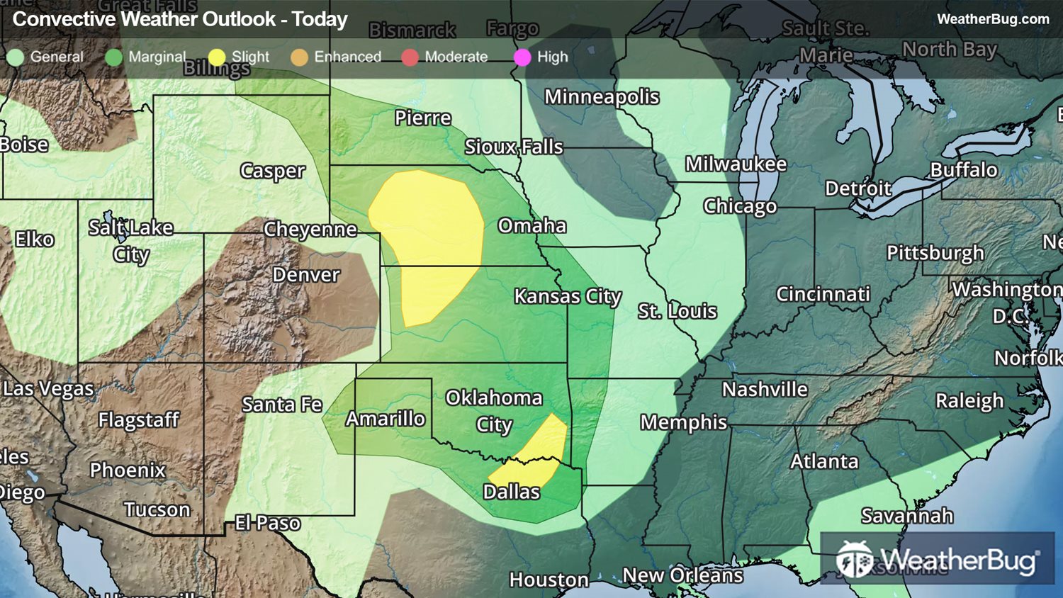 Severe Storms Target Central, Southern Plains | WeatherBug | WeatherBug