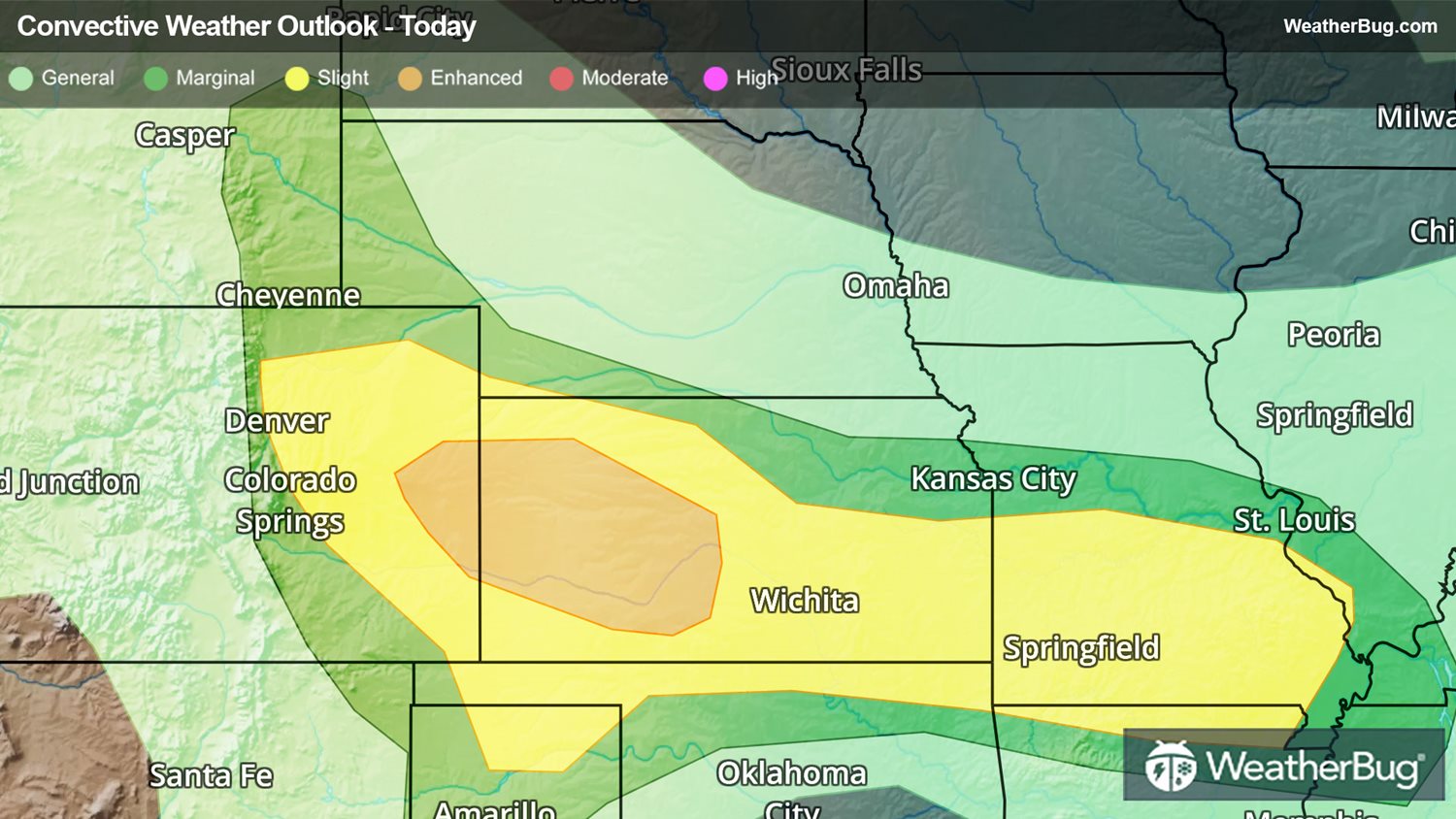 Severe Storms Rumble Across The High Plains, Miss. Valley | WeatherBug ...