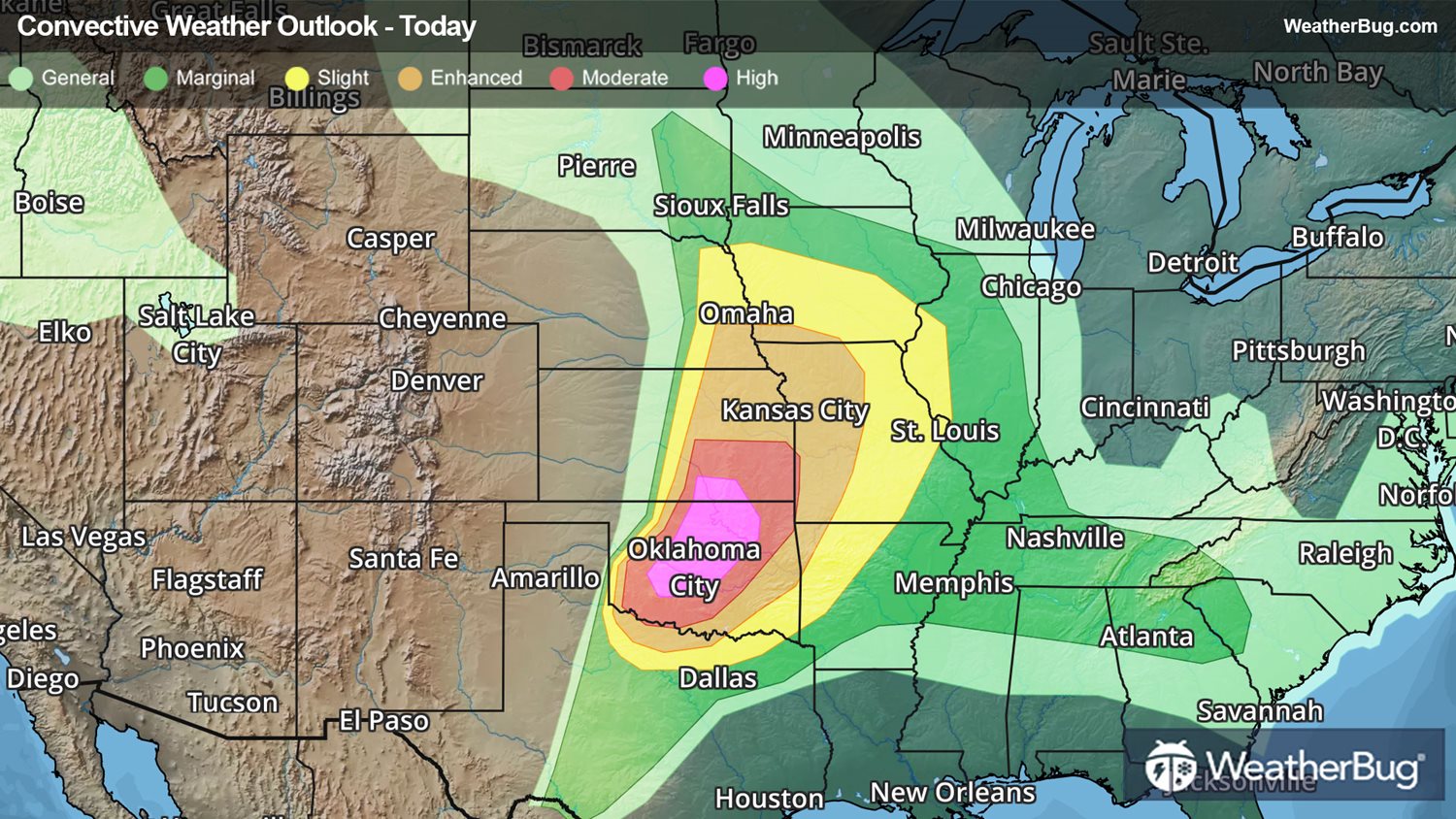 Wicked Storms Underway Across Central, Southern Plains | WeatherBug ...