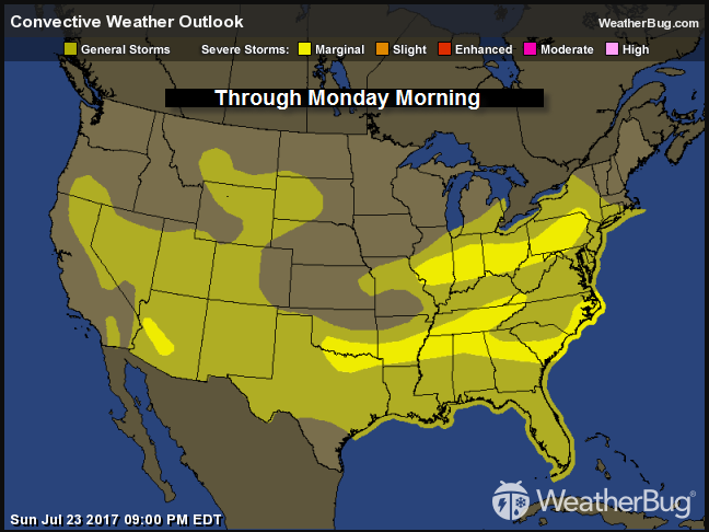 Storms Threaten Sunday Plans in the Mid-Atlantic | WeatherBug | WeatherBug