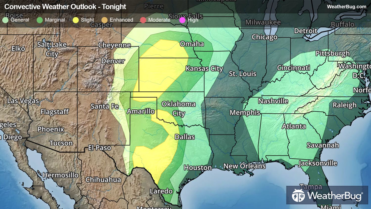 Dangerous Thunderstorms Continue Across The Plains | WeatherBug ...