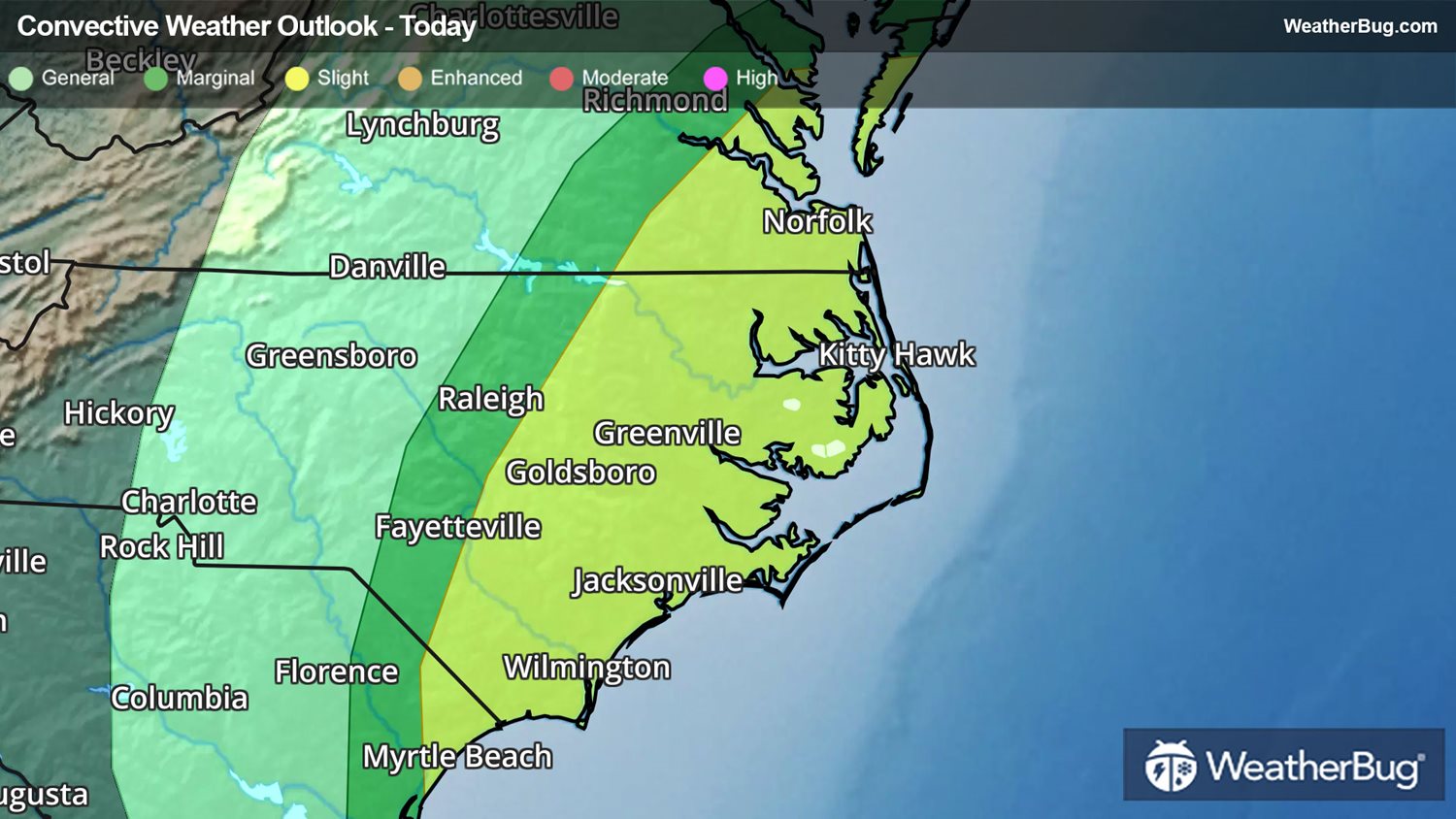 Heavy Rain, Severe Storms Mark Ian's Arrival In Carolinas | WeatherBug ...