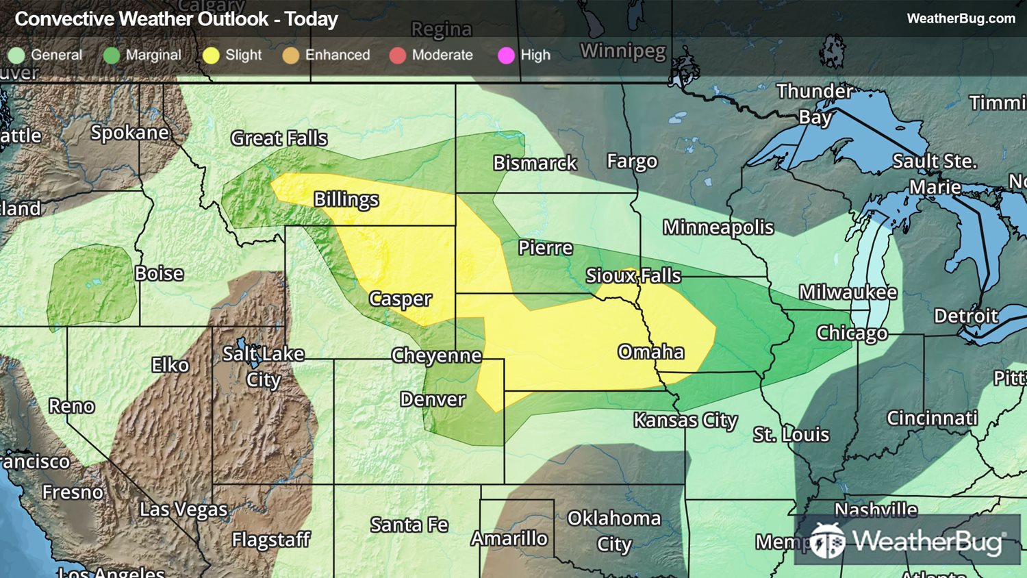 Dangerous Thunderstorms Target the Plains | WeatherBug | WeatherBug
